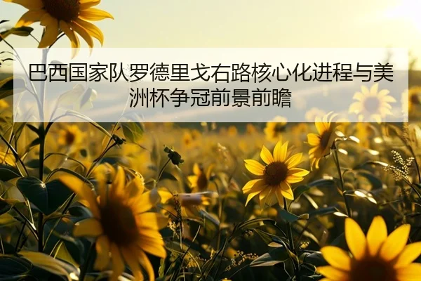 巴西国家队罗德里戈右路核心化进程与美洲杯争冠前景前瞻